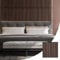 2 x Smoked Oak Acoustic Wood Veneer MDF Slat Panels 52 x 52 cm Interior Walls Décor
