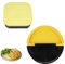 sylbx 2 Pièces Moule à Sandwich,Moules à Pizza En Plastique,Moule à Sandwich Double Face,Coupe-Sandwich et Scellant Bricolage,Moule de Cuisson de Pain Fin en Plastique Sûr,Passe Au Lave-Vaisselle