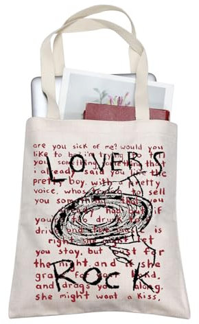 AKTAP Tragetasche aus Segeltuch für Liebhaber von TV Girl Band Merch, Lovers Rock, 14.56*12.59*0.19 inches.