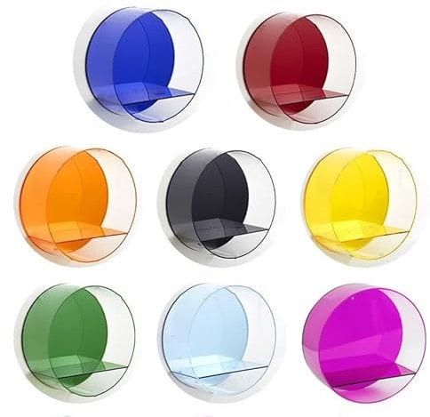 8 Pcs Acrylic Case for Wall Mounted Wall Toy Organizer for Hanging Storage Display Acrylic Wall Organizer Clear Storage Bin for Decorative,Small Pop Figures