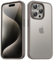 TIIXXA Matte Case for iPhone 15 Pro Max Case 6.7-Inch, Shockproof Drop Protection, Frosted Translucent Back Phone Cover, Anti-Fingerprint (Natural Titanium)