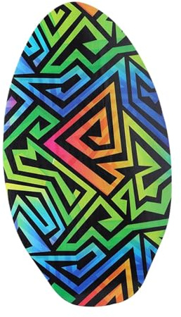 Pegciuho Kids Skimboard Kinder Surfboard aus Holz Wassersport Brett mit Gebogener Form Und Glänzender Oberfläche Sandboard für Flache Gewässer Wasser Ski