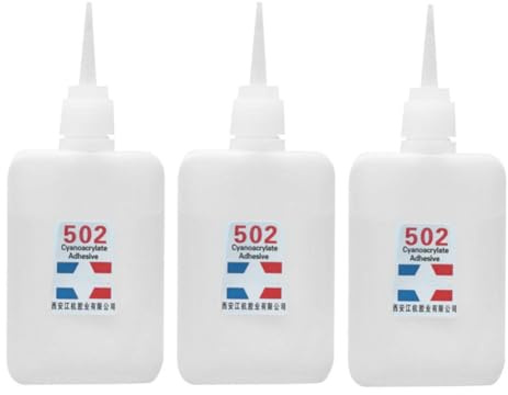 502 Super Glue,502 Universal Super Glue,Instant Quick-Drying Special Glue,Strong Adhesive,Sealant Tool for Woodworking, Woodturning, Hobby Models Plastic Acrylate Fabric Rubber