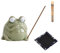 Axvxby Keramischer Räucherstäbchenhalter, Froschform Räuchergefäß, schrulliger Frosch Räucherstäbchen Halter mit Ash Catcher,Räucherstäbchen Set mit Halter für Zuhause, Büro, Yoga, Meditation