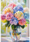 NEWENMO 5D Arrangement Floral Diamond Painting Kit,DIY Exquises Fleurs Peinture Diamant Adulte,Diamant Painting Set,Ronde Diamond Peinture,Pont Cristal Débutant Art Kit,pour Maison Décor 30x40cm