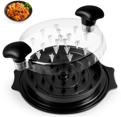 KEPLIN Chicken Shredder Tool - BPA-Free Meat Shredder with Anti-Slip Base & Ergonomic Grip - Dishwasher Safe Poultry Shredding Tool for Chicken, Pork, Beef - Quick Manual Meat Shredder