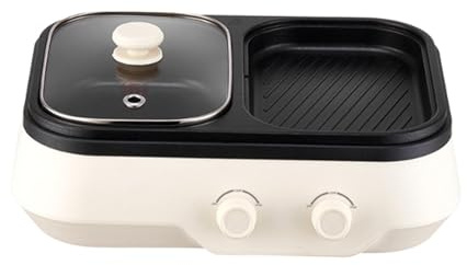 MotiveTech Elektrisches Fondue Set mit Grill Und Elektrischer Pfanne für Gartenpartys