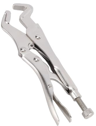 Cuifati Schraubstockzange, Verstellbare, Gebogene Backen-Papageien-Spitzzange, Vielseitig Einsetzbar und Ergonomisch, Zum Schweißen, Holzbearbeitung, Metallreparatur