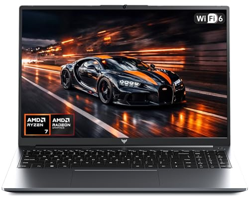 ACEMAGIC Gaming Laptop – 16-inch FHD Display Laptop | with AMD Ryzen 7 H255 processor up to 4.9 GHz, 24 GB RAM DDR5 4800 MHz, 512 GB SSD, gaming notebook with Backlit Keyboard