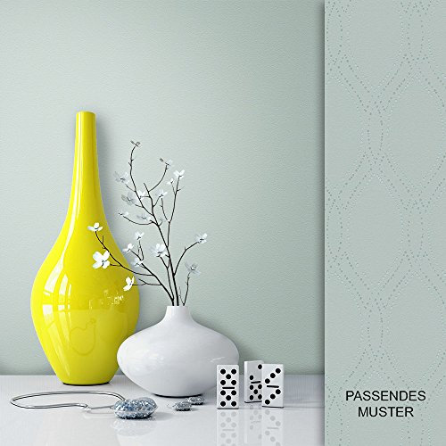 Newroom Papier peint Vert Couleur Unie Intissé - Couleurs Unies Vert Gris Clair