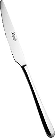 Salvinelli Style FORGIATO Set, Acciaio Inossidabile, Stainless Steel, Coltello da tavola 12 Pezzi