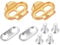 AM Premium Cleats For Crank Brothers Eggbeater Smarty Acid Mallet Pedals