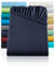 BaSaTex 2er Pack Jersey Kinder Spannbettlaken 60x120-70x140 cm | Spannbetttuch für Babybett Kinderbett | Farbe: Navy Dunkelblau