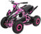 Actionbikes Motors Kinder Quad Elektro ATV Racer | 𝟑𝟔 Volt 𝟭𝟬𝟬𝟬 Watt Motor bis 𝟐𝟓 km/h - Kinderquad - Pocket Quad - Safety Touch Fußschalter - Für Kinder ab 6 Jahren (1000 Watt Schwarz/Pink)