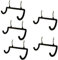 Meneco 5PCS Pegboard Heavy Duty Double Hooks, Drill Holder, Accessories Bag, Other Power Tools etc