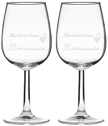 Verre à vin, personnalisé, gravé - classique - 2 verres (1)