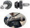 Motorrad Drosselklappe Verriegelung Tempomat Lenkerstecker Griffstangenendkappen Schieberegler eingestellt für Straßenrad Sportfahrräder Tourbike Kreuzer Roller (Titan)