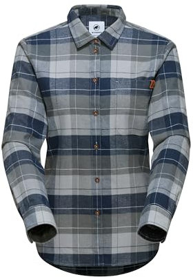 Mammut Trovat Longsleeve Shirt Women, Steel-Marine, M