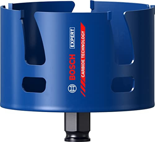Bosch Professional 1 x Sierras de corona Expert Construction Material, para Madera blanda, 102 mm, Accesorios Taladro de impacto rotativo