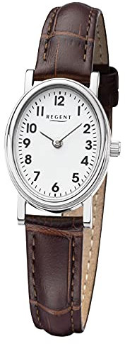 Regent Damen Analog Quarz Uhr mit Leder Armband 12111319