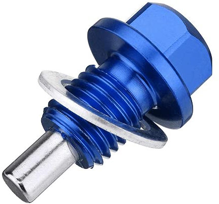 AUTOZOCO Tornillo Magnetico Para Carter M14 X 1.5 - tornillo de cárter imantado - Tornillo Carter M14x1.5 - perno de cárter de aceite anti-virutas, tornillo imantado carter - recambio- repuesto