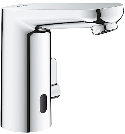 GROHE Get E Mitigeur Lavabo Capteur Infrarouge sur Plage, Economie d’Eau, Chromé, 36366002