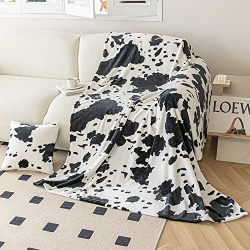 Bronze Kissenhülle Kuh Muster / 50x50cm