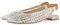 GIOSEPPO Women's Guatavita Ballet Flat, Metallic Silver, 4.5 UK