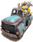 Qcwwy Auto-Blumentopf, Nostalgie-Vintage-Pickup-Pflanze, Blumentopf, Langlebiger Auto-Blumentopf, Interessanter und Unerwarteter Dekorationsstil für Veranden, Terrassen oder Gärten