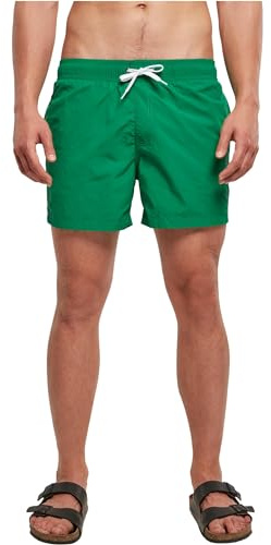 Build Your Brand Herren Badehose Swim Shorts, Männer Schwimmhose mit Kordelzug