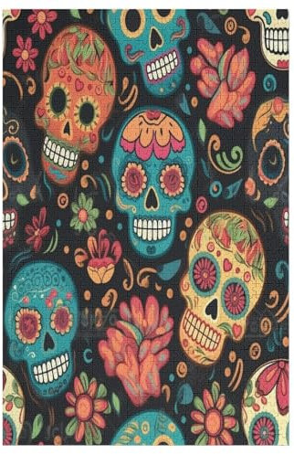 Sugar Skull - 1000 Teile Puzzle – - Hochauflösendes - Gelegenheitsspiel – 1000 Teile Holzpuzzle 1000 PCS