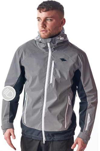 Valkental® Reflektierende Funktionsjacke [Das Original] - Herren - Wasserabweisend & Winddicht | Doppel Reißverschluss | Geeignet als Laufjacke, Fahrradjacke & Übergangsjacke | VERTEX Jacke