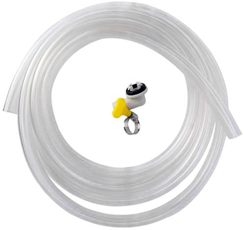 LEJIAJU Kondensat-Ablaufschlauch für Klimaanlage, mit Verbindungsstück, knicksicher, lange Verlängerung, Wasserrohr, PVC-Textur, 3 m