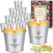 ZPQAODI Citronella Kerzen Outdoor, 12 x 2.2oz,Outdoor Kerzen mit Natürliche Sojawachs Zitronella Kerze, Kerzengeschenkset, Kerzen Set für Garten,Camping, Hof, Party, Grillen, Balkon