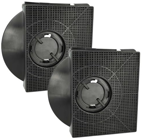 vhbw 2x Activated Carbon Filter compatible with Elica CIAK LUX GR/A/L/56, CIAK LUX GR/A/L/56 PRF0121068B Extractor Hood - 21.3 x 20.7 x 4.1 cm