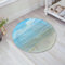 FSDGY Badvorleger Fußmatte Flauschig Teppich Badezimmerteppich Duschmatte für Bade & Wohnzimmer Schlafzimmer,Ozean, sonniger Sommertag am Sandstrand, ruhige, ruhige Küste, Meer, Horizont,60x60 cm