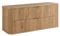 3E 3xE living.com Mueble de baño Craft de Roble + Tirador Dorado, 41,5 x 120 x 51,7 cm