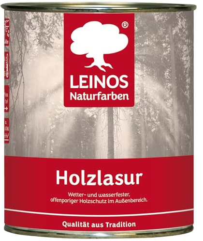 LEINOS 260 Holzlasur außen 123 Friesenblau 0,75 l – wetterfest, offenporig | Ergiebig: rund 11 m² je Auftrag. Diffusionsoffen und wasserabweisend, auf Basis pflanzlicher Öle und Naturharze.