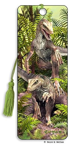 3D Dinosaur Bad Boys Bookmark - by Artgame