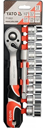 YT Yato Professional 38821 Creature-Socket-Set 1/2 12pcs