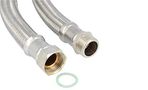 Heizungs- Anschlussschlauch Verbindungsschlauch 1 1/4 (5/4) Überwurfmutter x 1 1/4 (5/4) Aussengewinde - Länge 500 mm