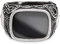 caï men Herren-Ring ROCKABILLY 925 Silber Onyx schwarz Gr. 68 (21.6) - C4166R/90/13/68