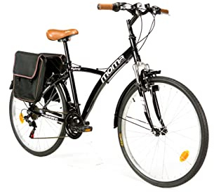 Trakking Fahrrad, HYBRID 26” Moma Bikes, Aluminium SHIMANO 18 Geschwindigkeiten, Vorne Federung