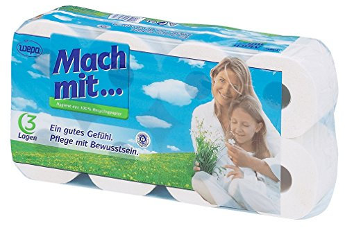 Wepa Toilettenpapier, 3 lagig, 8 Stück