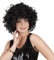 Boland 86226 - Perücke Candice, mittellang, schwarz, Lockenperücke, 80er-Jahre-Kostüm-Accessoire, Karneval, Themenparty, Mottoparty