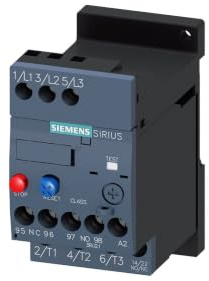 Siemens SIRIUS 3RU2 Thermisches Überlastrelais, / 6.3A 2.2 kW 1 Schließer/1 Öffner, 690V ac / 6.3A 3P, 76 mm x 45mm