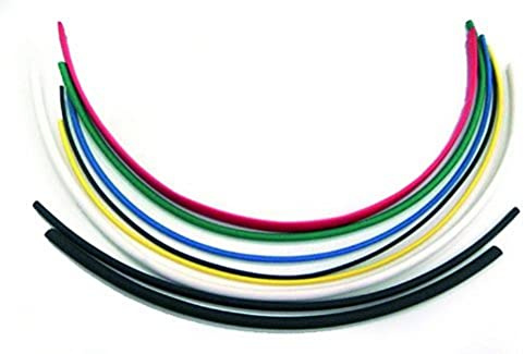 Electraline 62319 25 Stück, Hitze, Schrumpfbar Isolierschlauch Tubes 10 cm