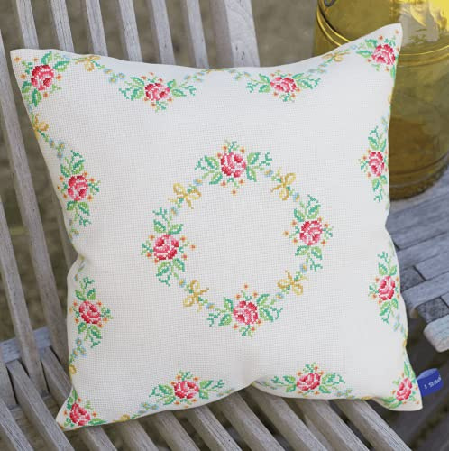 Vervaco Garland and Roses Counted Cross Stitch Kit, Multi-Colour