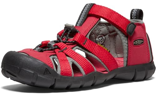 KEEN Unisex Kinder Seacamp Ii Cnx Sandalen, Racing Red Gargoyle, 32/33 EU