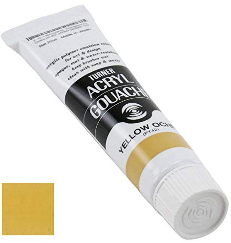 20ml Turner Acrylic Gouache Yellow Ochre 32